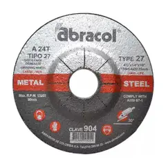 ABRACOL - DISCO PARA PULIR CD 4.1/2 X 1/4 A 904 (2 UNDS)
