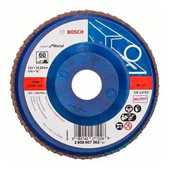 BOSCH - DISCO FLAP RECTO 4.1/2" GRANO 60 EXPERT
