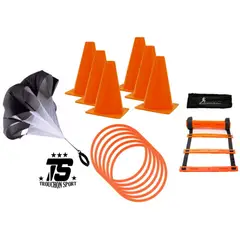 GENERICO - Conos Paracaídas Resistencia Platillos Aros Planos Kits