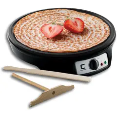 CHEFMAN - Crepera y Plancha Eléctrica AntiAdherenete