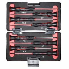 FORCE - DESTORNILLADORES PARA JOYEROS MIXTOS JUEGO 8PZS