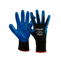 STEELPRO - GUANTE MULTIFLEX NYLON NITRILO FOAM BLUE T-M