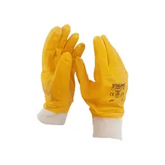 STEELPRO - GUANTE NITRILSAFE SUPERVISOR PU?O TEJIDO T-9 AMARI