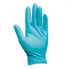KLEENGUARD - GUANTE G10 PLUS NITRILO AZUL T-L 4 MIL, CAJA X 100