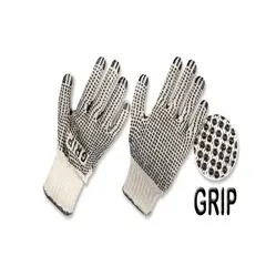 ZUBI OLA - GUANTE HILAZA ALGOD?N POLIESTER PUNTOS PVC T-UNICA (2 UNDS)