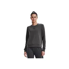 UNDER ARMOUR - Camiseta Mujer RIVAL TERRY CREW Gris