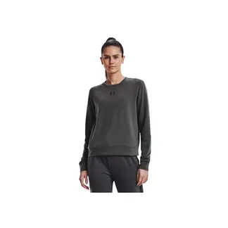 UNDER ARMOUR - Camiseta Mujer RIVAL TERRY CREW Gris