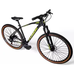 FUSION - Bicicleta Korbin Rin 29 Aluminio 24 Vel - Negro verde