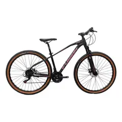 FUSION - Bicicleta Korbin Rin 29 Aluminio 24 Vel - Negro rosa-