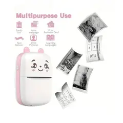 GENERAL - Mini Impresora Inalambrica Portatil Con Bluetooth Rosa