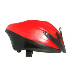 AFM - CASCO BICICLETA CON RACHER ROJO