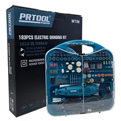 MCCRAFT - Mototool Dremel + 183pcs Prtool Profesional Mini Taladro