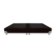 MAGIC CLASS - BASE CAMA BOSTON DE LUJO DIVIDIDA 140X190 ECOCUERO CAFÉ