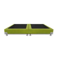 MAGIC CLASS - BASE CAMA BOSTON DE LUJO DIVIDIDA 140X190 ECOCUERO VERDE