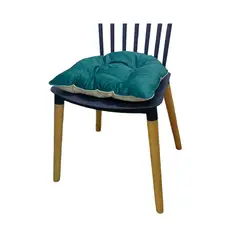 BANZAY - Cojin para Silla Bastidor Doble Faz - Verde y Marfil