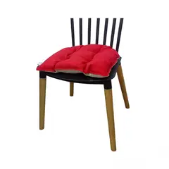 BANZAY - Cojin para Silla Bastidor Doble Faz - Rojo y Marfil