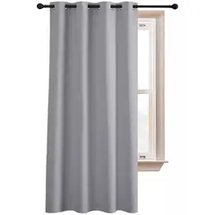 ONE PIXEL - Cortina Semi Blackout Un Paño 140x220cm Aislante Color Gris