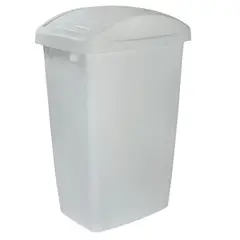 RUBBERMAID - CONTENEDOR DE TAPA VAIVEN 47 L - BLANCO