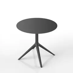 VONDOM - MESA COMEDOR MARISOL H73 CON TAPA D89 NEGRA