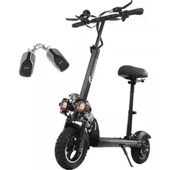 CENTURFIT - Scooter Eléctrico Con Silla Luces Led Y Alarma