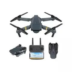 GENERICO - Drone Plegable Con Cámara Wifi Control Altura 998 Hd Negro 2.4ghz