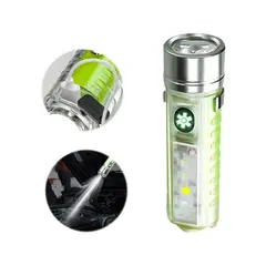 GENERICO - Mini Linterna Multipropósito 6 Modos Recargable Led Con Iman