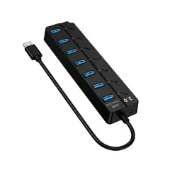 GENERICO - Hub Multipuerto Usb 7 Puertos 3.0 Led Alta Velocidad