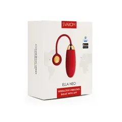 SVAKOM - Bala Vibradora Interactiva Con App Ella Neo Rojo