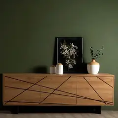 22 GRADOS DECORACION - Consola Mesa Recibidor Demeter 180x40cm Roble 22Grados Decoracion