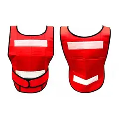 AFM - CHALECO ESCOLTA PARA MOTO ROJO