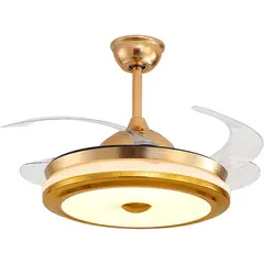 SANKEY - Ventilador de Techo Aspas Retráctiles Control Remoto y Lámpara
