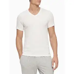 CALVIN KLEIN - Pack De 3 Camisetas Slim Blancas En Algodón