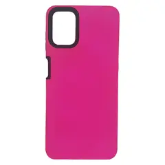 GENERICO - Funda Estuche Rígido Antigolpes Para Motorola G9 Plus FUCSIA