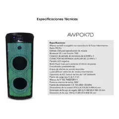 AIWA - TORRE DE SONIDO ONE BOX AWPOK7D