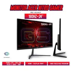 ACER - MONITOR GAMER NITRO 24 Pulg KG240Y IPS -FHD Tasa 180HZ - 1MS