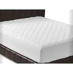 GENERICO - Protector de Colchon Blanco Acolchado Doble Antifluido Cubre Colchon