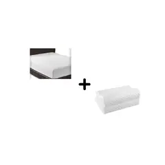 ZHOPI CO - Cubre Colchon Doble Mas Dos Almohadas Aloe Puntos Ortopedica