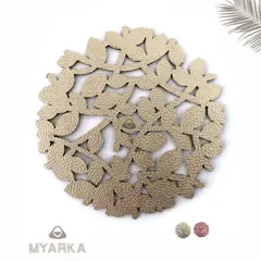 MYARKA LATINA - Individual Para Mesa Doble faz Myarka Nido Dorado/ Oro Rosa 37cm