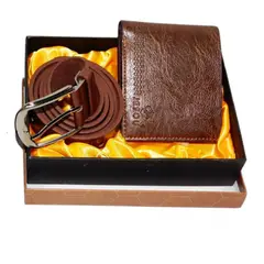 MAZUGI - Billetera + Correa Kit Para Hombre Regalo Estuche_.