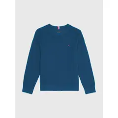 TOMMY HILFIGER - Saco De Niño Essential Punto Gofrado