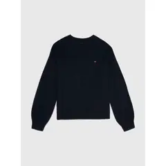 TOMMY HILFIGER - Saco Essential De Corte Amplio Para Niña