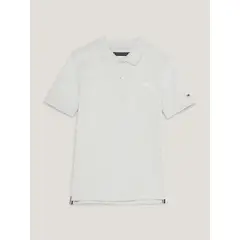 TOMMY HILFIGER - Polo De Punto Con Logo Estilo Grafiti Niño Gris