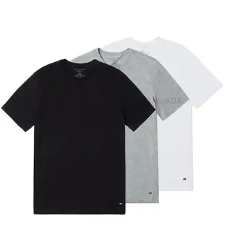 TOMMY HILFIGER - Pack De 3 Camiseta De Cuello Redondo Con Logo