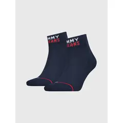 TOMMY HILFIGER - Paquete De 2 Medias Con Logo Bordado Hombre Azul Hombre Azul