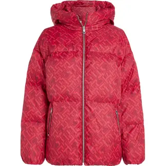 TOMMY HILFIGER - Chaqueta Acolchada Con Gorro New York Th Warm Mujer Rojo