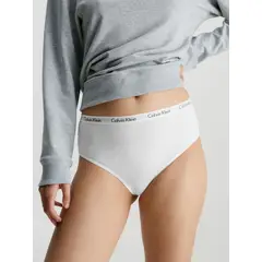 CALVIN KLEIN - Tanga Blanco De Cintura Alta Carrusel