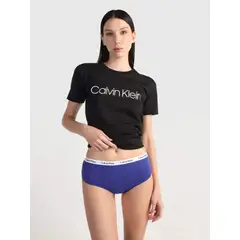 CALVIN KLEIN - Pantie Tipo Tanga Azul De Cintura Alta - Carrusel
