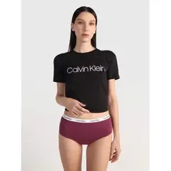 CALVIN KLEIN - Tanga Morado De Cintura Alta - Carrusel