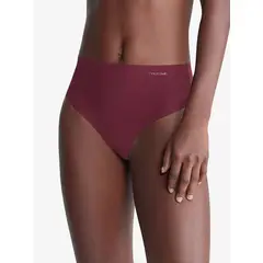 CALVIN KLEIN - Tanga Vino tinto Invisible De Cintura Alta Calvin Clein