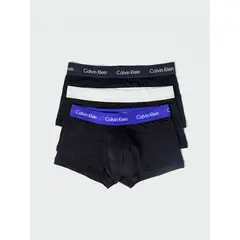 CALVIN KLEIN - Pack De 3 Boxers Negro De Tallecintura Low Rise Trunk